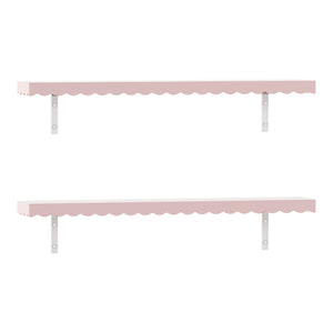 Væghylde til børn sæt med 2 Vestnes 80x17x4 cm Candyfloss [en.casa]