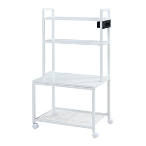 Rulbart printerbord Svanaldsvipp 100x55x38 cm Hvid [en.casa]