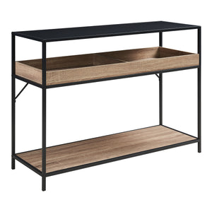 Konsolbord Belana 110x40x80 cm sort/eg-look [en.casa]