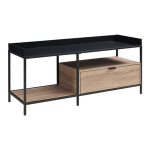 TV-bord Belana 120x40x54 cm sort/eg-look [en.casa]