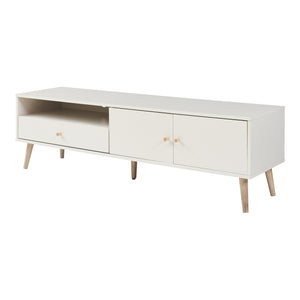 TV-møbel Hallevil 150x39x45 cm hvid [en.casa]