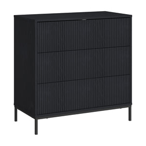 Kommode Nykapin 80x80x40 cm Sort [en.casa]
