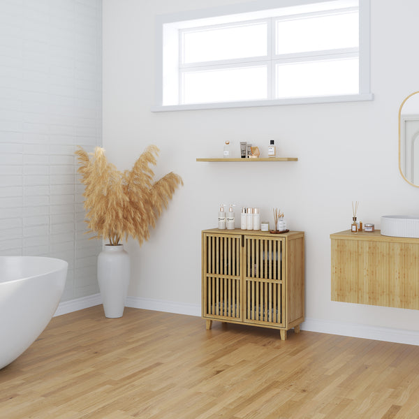 Sirgerg sideskab 77x72x33 cm naturlig bambus [en.casa]