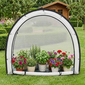 Tomatplantehus af folie Larshasas 180x80x170 cm Transparent [en.casa]