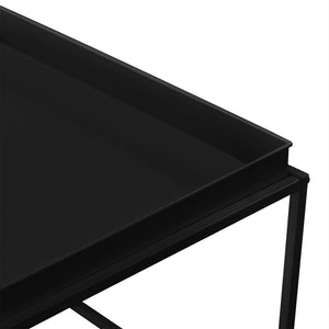 [en.casa] Bakkebord - sæt 2 stk. - aftagelige bakker - 39x54,5x54,5cm - 55,5x54x40cm - ridsefast - i forskellige farver