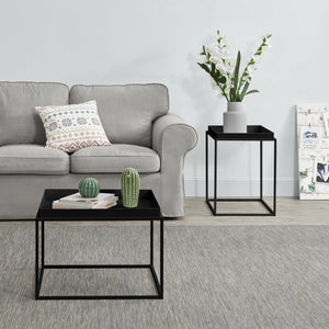 [en.casa] Bakkebord - sæt 2 stk. - aftagelige bakker - 39x54,5x54,5cm - 55,5x54x40cm - ridsefast - i forskellige farver