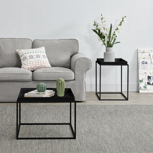 [en.casa] Bakkebord - sæt 2 stk. - aftagelige bakker - 39x54,5x54,5cm - 55,5x54x40cm - ridsefast - i forskellige farver