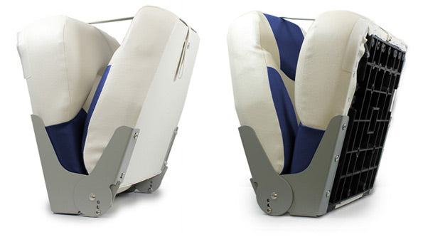[pro.tec]® Foldbar Bådstol sæt - 2 stk. - 42,5x41x50cm - i flere farver