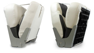 [pro.tec]® Foldbar Bådstol sæt - 2 stk. - 42,5x41x50cm - i flere farver