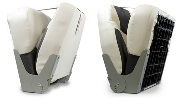 [pro.tec]® Foldbar Bådstol sæt - 2 stk. - 42,5x41x50cm - i flere farver