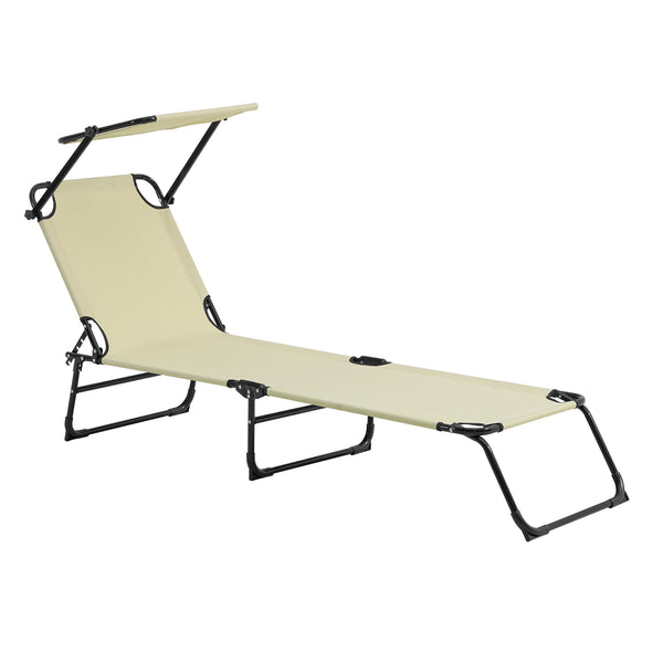 [casa.pro]® Solseng sæt - 2 stk. - med tag - sammenfoldelig - 187x53x27cm - i forskellige farver