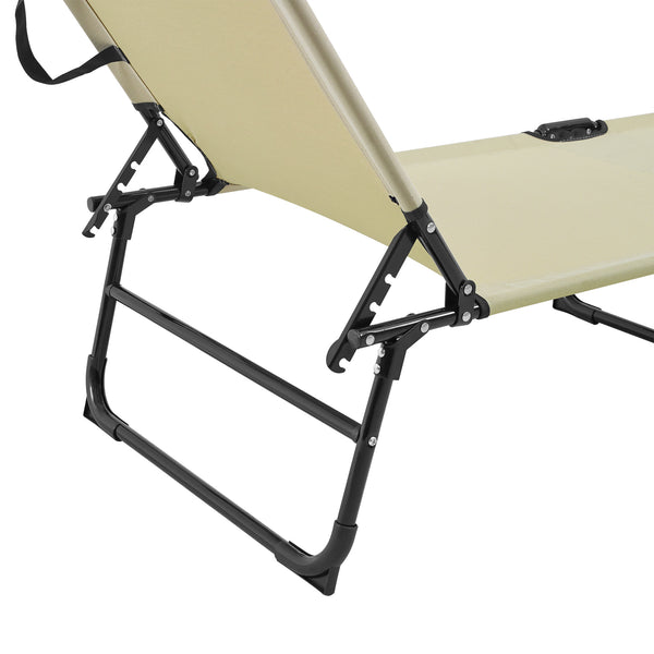 [casa.pro]® Solseng sæt - 2 stk. - med tag - sammenfoldelig - 187x53x27cm - i forskellige farver