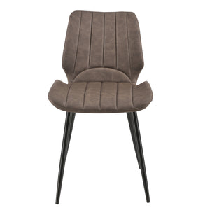 [en.casa]® Spisestol sæt - 2 stk. - 77x57,5x46cm - metal - i forskellige farver og materiale