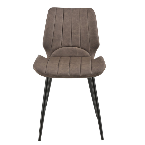 [en.casa]® Spisestol sæt - 2 stk. - 77x57,5x46cm - metal - i forskellige farver og materiale