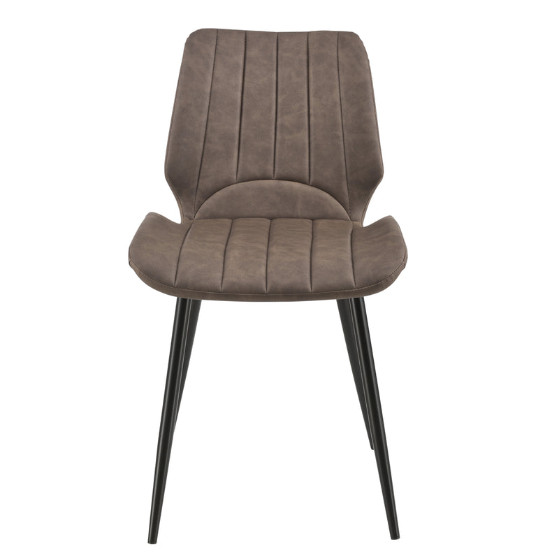 Målskitse [en.casa]® Spisestol sæt - 2 stk. - 77x57,5x46cm - metal - i forskellige farver og materiale
