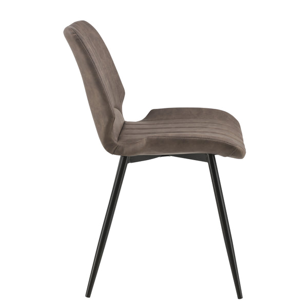 [en.casa]® Spisestol sæt - 2 stk. - 77x57,5x46cm - metal - i forskellige farver og materiale