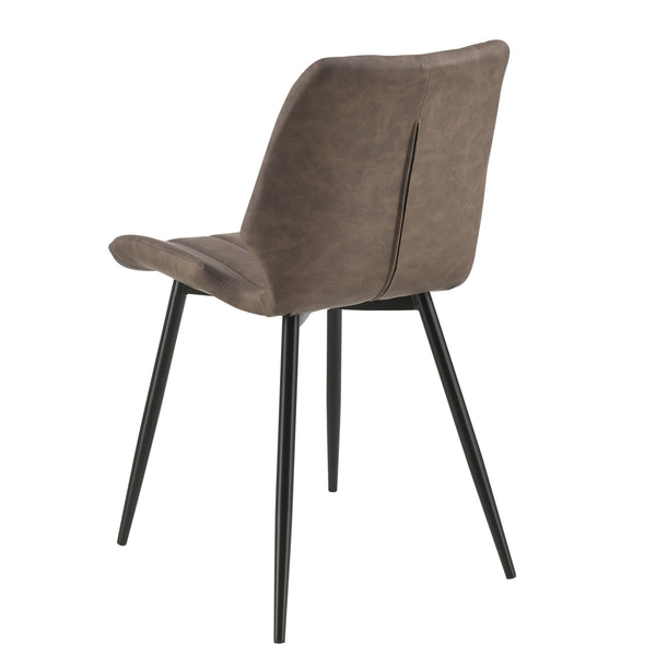 [en.casa]® Spisestol sæt - 2 stk. - 77x57,5x46cm - metal - i forskellige farver og materiale