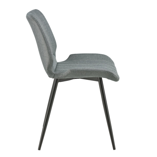 [en.casa]® Spisestol sæt - 2 stk. - 77x57,5x46cm - metal - i forskellige farver og materiale