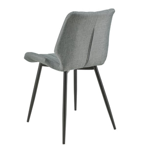 [en.casa]® Spisestol sæt - 2 stk. - 77x57,5x46cm - metal - i forskellige farver og materiale