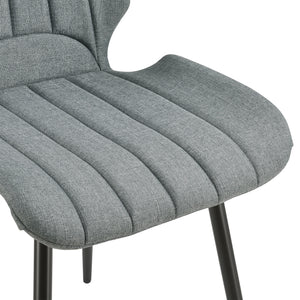 [en.casa]® Spisestol sæt - 2 stk. - 77x57,5x46cm - metal - i forskellige farver og materiale
