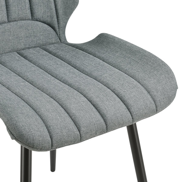 [en.casa]® Spisestol sæt - 2 stk. - 77x57,5x46cm - metal - i forskellige farver og materiale