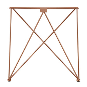 [en.casa]® Bordben sæt 2x - 62x22x72cm - pulverlakeret stål - i alle farver DIY