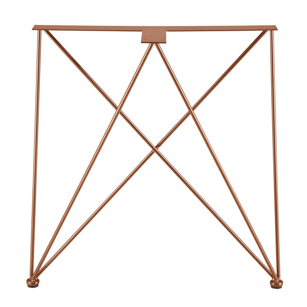 [en.casa]® Bordben sæt 2x - 62x22x72cm - pulverlakeret stål - i alle farver DIY