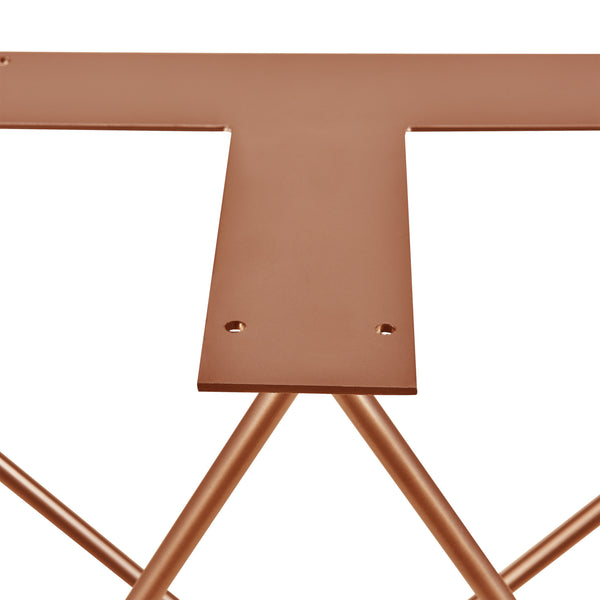 [en.casa]® Bordben sæt 2x - 62x22x72cm - pulverlakeret stål - i alle farver DIY