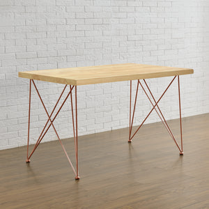 [en.casa]® Bordben sæt 2x - 62x22x72cm - pulverlakeret stål - i alle farver DIY