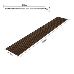 3D-vægpanel sæt 195x31,5 cm [NYT.TRÆ]
