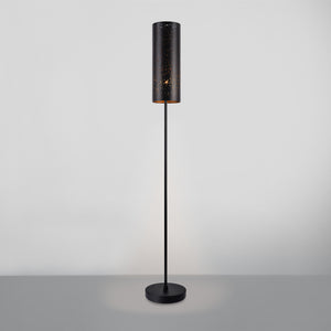 [lux.pro]® Gulvlampe - Perth - 1xE27 - max. 60W - metal - tekstil - sort