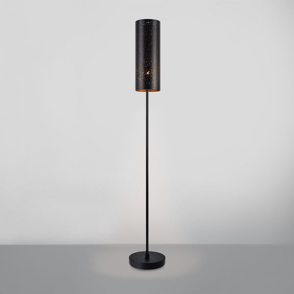 [lux.pro]® Gulvlampe - Perth - 1xE27 - max. 60W - metal - tekstil - sort