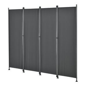 [pro.tec]® Indsynsbeskyttelse - 4 paneler - 215x170cm - pulverlakeret stål - vejrbestandig - i forskellige farver