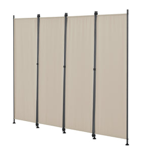 [pro.tec]® Indsynsbeskyttelse - 4 paneler - 215x170cm - pulverlakeret stål - vejrbestandig - i forskellige farver