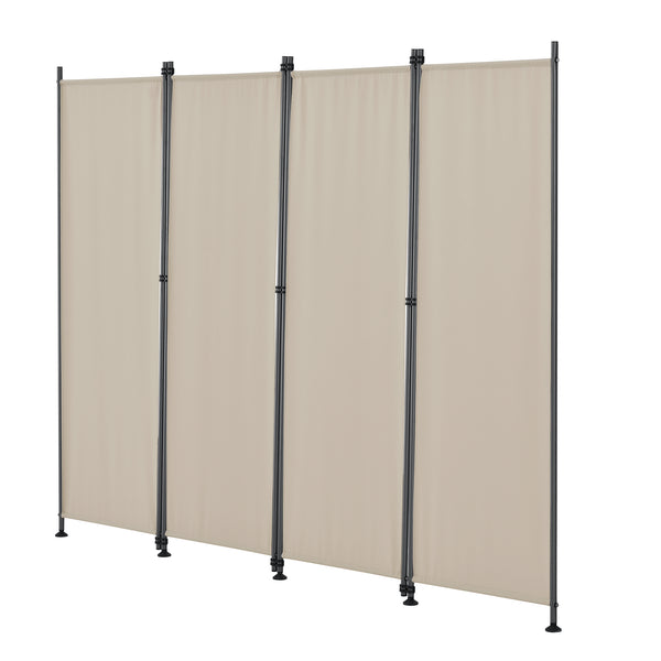 [pro.tec]® Indsynsbeskyttelse - 4 paneler - 215x170cm - pulverlakeret stål - vejrbestandig - i forskellige farver