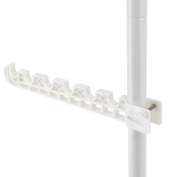[en.casa]® Teleskopisk tøjstativ - justerbar - 110-305x30cm - hvid