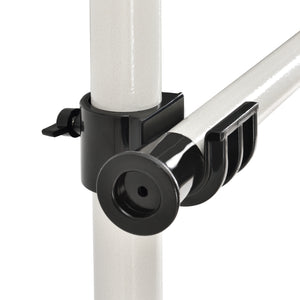 [en.casa]® Stativ garderobesystem - justerbar bredde og højde - 110-305cmx75-115cm - hvid