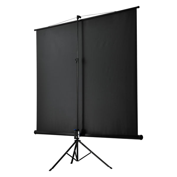 [in.tec] Projektorlærred-Projektorskærm med stativ - 213x216x65cm - 113 inch / 287 cm - HD / 3D - PVC belægning - Gain: 1,1 - Tripod
