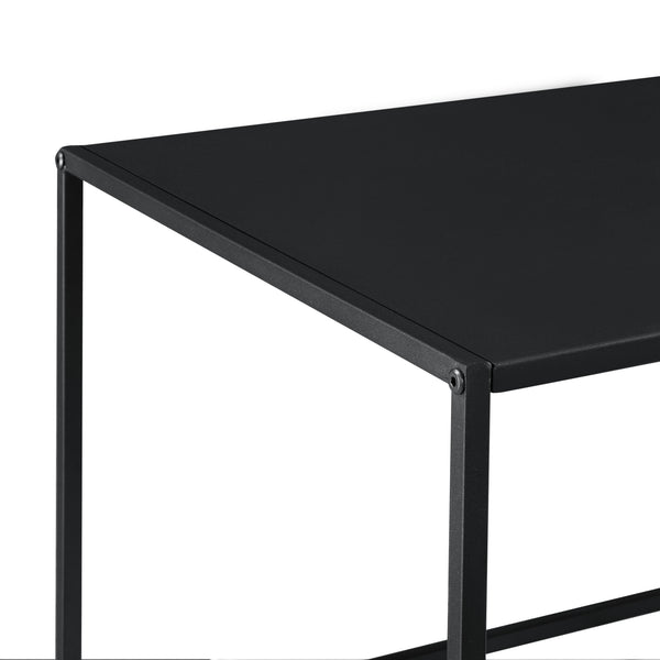 [en.casa]® Sidebord - aflastningsbord - metal - ridsefast - sort - vælg model