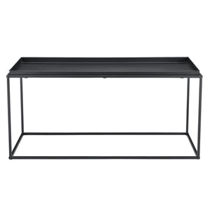 [en.casa]® Sofabord / Sideboard Ulla-metal-47x100x50cm-modstandsdygtig mod ridser-sort-matt