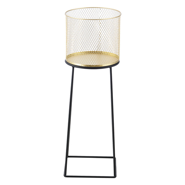 Urtepotteskjuler titmouse 2-delt sort-guld farvet en.casa