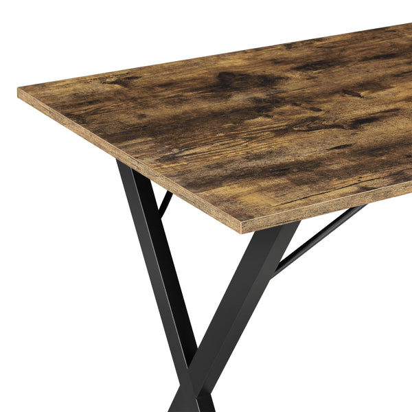 Spisebord Arboga 120x60x75cm til 4 personer Mørkt træ en.casa