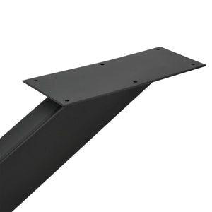 Oberau bordstel 150x78x71 cm sort [en.casa].