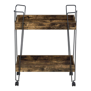 Serveringsvogn Vaxholm 78x62x32cm Mørkt træ en.casa