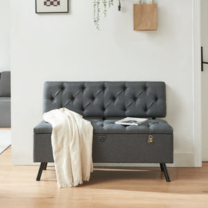 Kiste Malmöhus 110x48x75cm mørkegrå [en.casa].