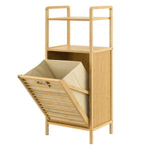 Vasketøjsstativ i bambus Rendalen 40x30x95 cm [en.casa].
