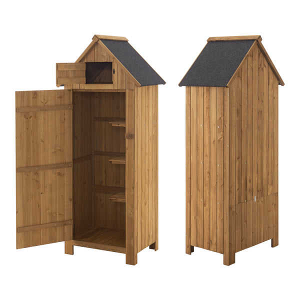 Værktøjsskab Ottrott 179x77x54cm Brændeopbevaring Brændereol [en.casa].