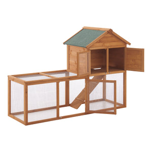 Kaninbur Kelkheim 110x160x61cm grantræ [en.casa].