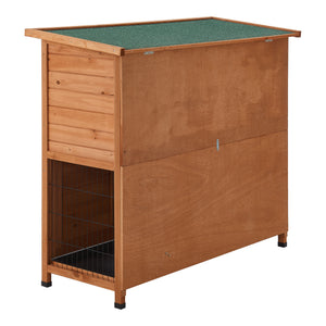 Kaninbur Falkenau indhegning til små dyr 104x122x50cm grantræ [en.casa]