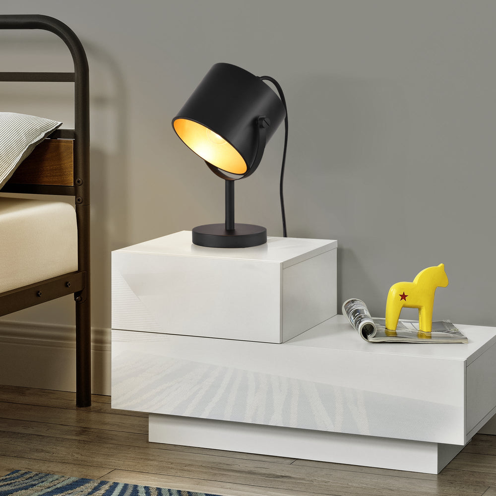 Bordlampe Farstorp 1 x E27 Sort [lux.pro] - premiumXL